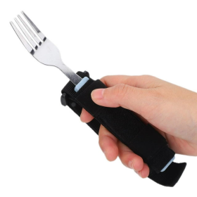 CHICIRIS Flexible Elderly Disability Utensil Eating Spoon Fork Non-Slip Grip Arthritis