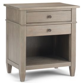 Carlton - Bedside Table - Distressed Grey