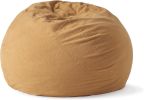 Amira Traditional 5 Foot Suede Bean Bag, Tuscany