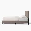 Dove Tufted Upholstered Platform Bed - Tungsten Gray - Queen