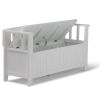 Acadian - Entryway Storage Bench - White