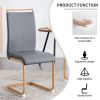 White stone burning tabletop with rubber wooden legs, foldable computer desk, foldable office desk, Modern PU leather high back cushion side chair wit