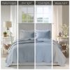 3 Piece Reversible Scalloped Edge Quilt Set