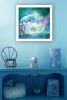 "Woodland Cove Mermaid" by Bluebird Barn, Ready to Hang Framed Print, White Frame