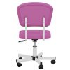 Mesh Task Chair Plush Cushion, Armless Desk Chair Home Office Chair, Adjustable Swivel Rolling Task Chair, Comfortable Mesh Back Computer Work Dressin