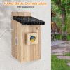 Smart Bird House With Camera,3MP Birdhouse Camera For Outdoors,Auto Capture Bird Videos & Motion Detection,Watch Bird Nesting & Hatching In Real Time,