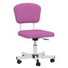 Mesh Task Chair Plush Cushion, Armless Desk Chair Home Office Chair, Adjustable Swivel Rolling Task Chair, Comfortable Mesh Back Computer Work Dressin