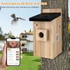 Smart Bird House With Camera,3MP Birdhouse Camera For Outdoors,Auto Capture Bird Videos & Motion Detection,Watch Bird Nesting & Hatching In Real Time,