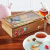 Vintage Floral 12.44-Inch 8 Compartment Tea, Spice Holder