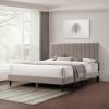 Dove Tufted Upholstered Platform Bed - Tungsten Gray - Queen