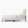 Dove Tufted Upholstered Platform Bed - Pearl White - Queen