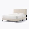 Dove Tufted Upholstered Platform Bed - Pearl White - Queen