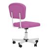 Mesh Task Chair Plush Cushion, Armless Desk Chair Home Office Chair, Adjustable Swivel Rolling Task Chair, Comfortable Mesh Back Computer Work Dressin