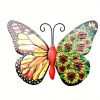 1pc/4pcs, Metal Butterfly Wall Art Decor, 3D Outdoor Sculpture Iron Outdoor Hanging Decor Ornaments, Metal Hand-made Butterfly Wall Art, Fence Decorat