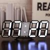 1pc 3D LED Digital Clock; Bedroom LED Clock For Home Decor