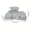 1pc Resin Angel Pet Statue, Dog Cat Memorial Garden Statue, Indoor Outdoor Decor Home Memorial Garden Grave Marker Statue, Lawn Yard Garden Ornament