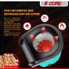 5 Core Hot Air Popcorn Popper Machine 1200W Electric Popcorn Kernel Corn Maker Bpa Free, 95% Popping Rate, 2 Minutes Fast, No Oil-Healthy Snack for Ki