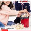 5 Core Hot Air Popcorn Popper Machine 1200W Electric Popcorn Kernel Corn Maker Bpa Free, 95% Popping Rate, 2 Minutes Fast, No Oil-Healthy Snack for Ki