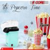 5 Core Hot Air Popcorn Popper Machine 1200W Electric Popcorn Kernel Corn Maker Bpa Free, 95% Popping Rate, 2 Minutes Fast, No Oil-Healthy Snack for Ki